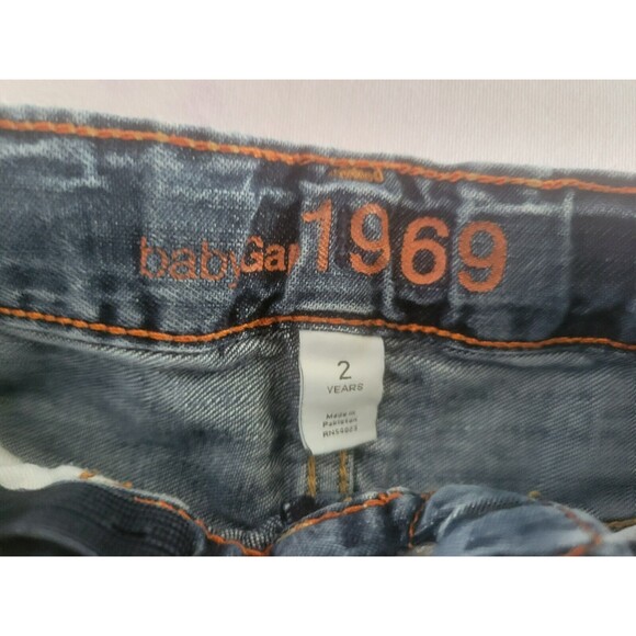 Baby Gap Toddlers Blue 1969 Jeans Size 2 Adjustable Waist Kids Pants Medium Wash - Picture 1 of 12